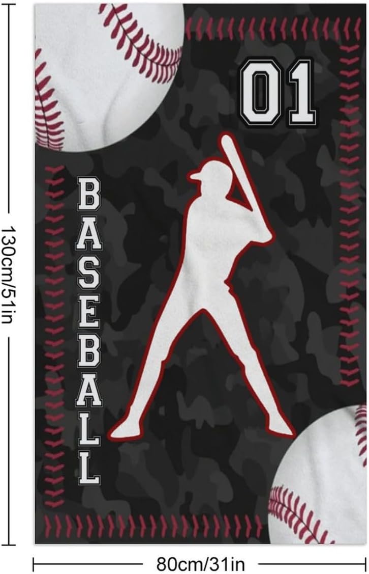 Custom Baseball Beach Towel with Name