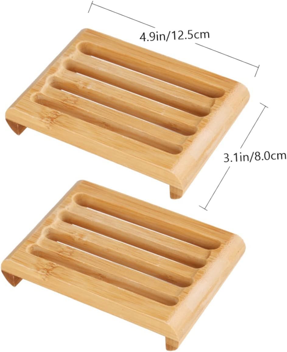 2-Pack Self-Draining Soap Dishes for Bar Soap