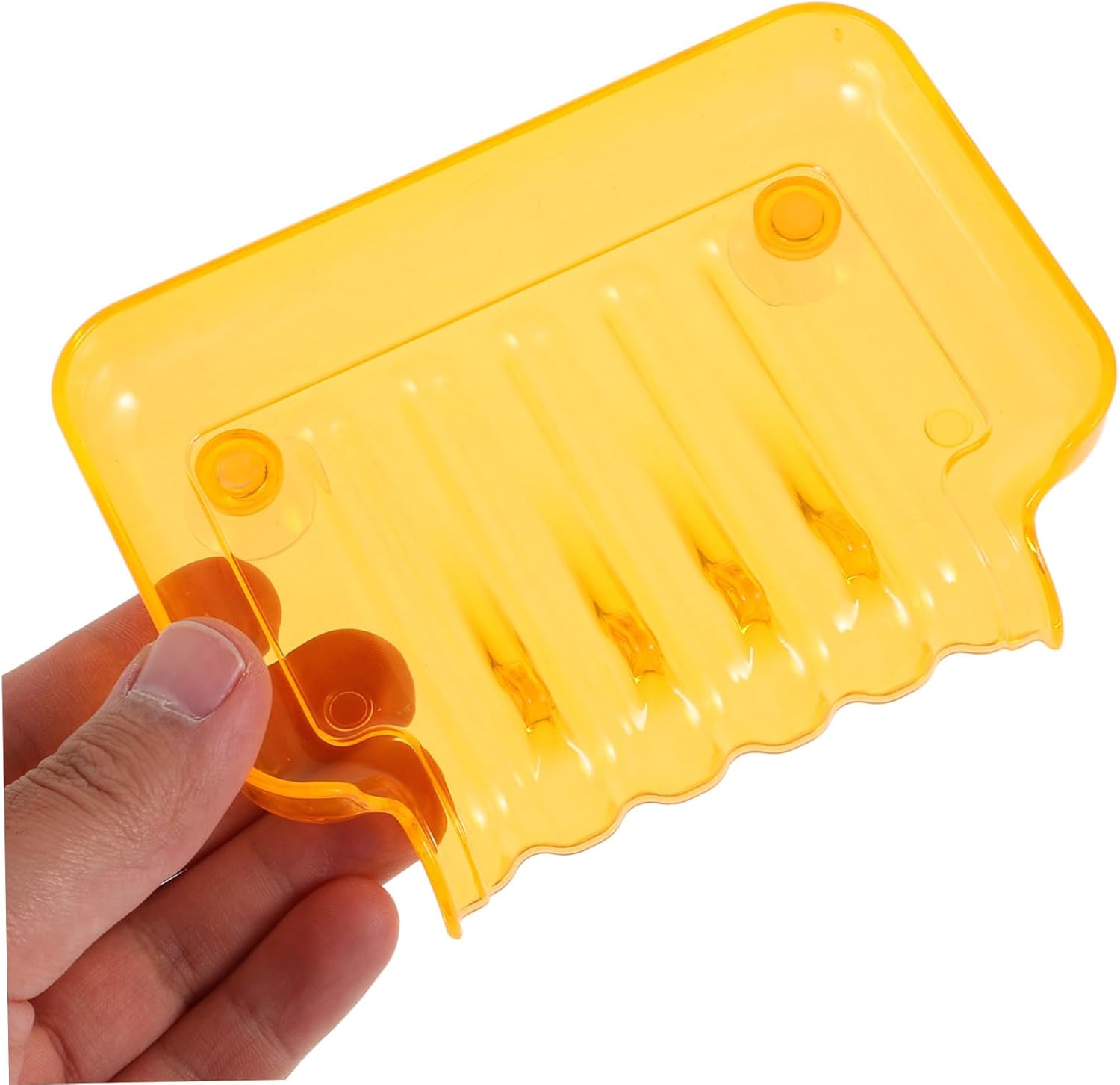 Space-Saving Soap Dish with Suction Cups for Bathroom