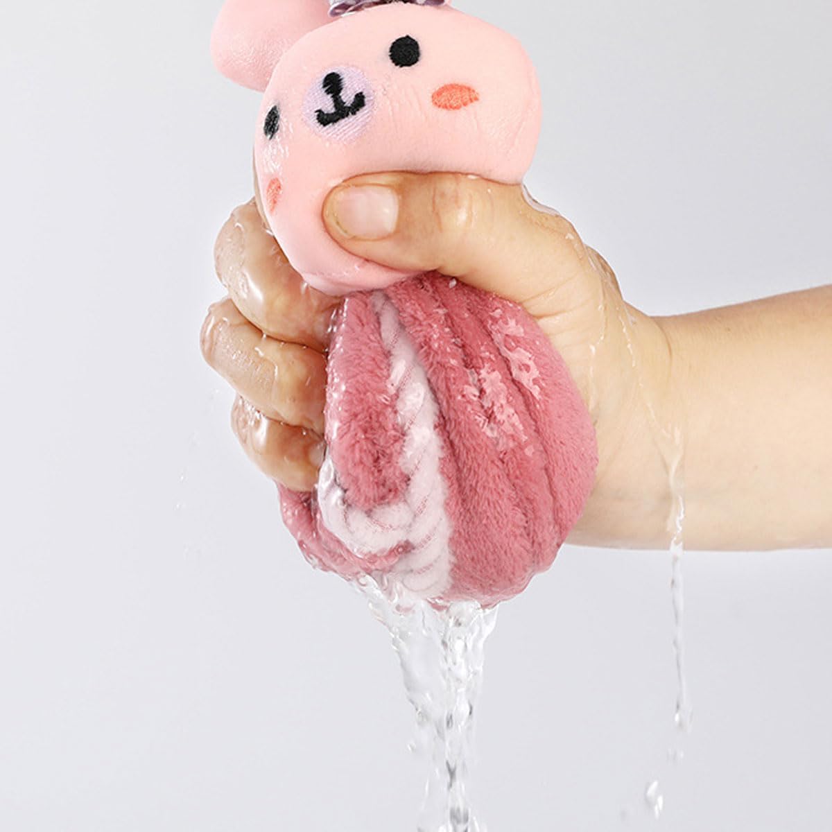 6 Pack Cute Cartoon Hand Towels with Hanging Loop