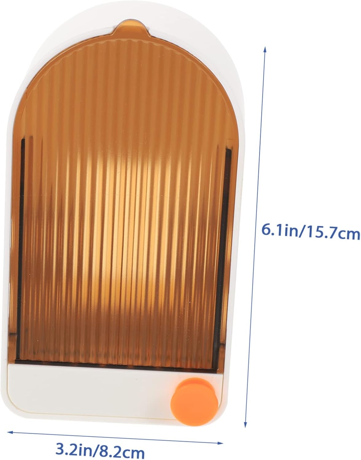ABOOFAN Wall Mount Soap Holder 2pcs White Orange
