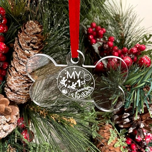 Jasilon Personalized Babys First Christmas Ornament