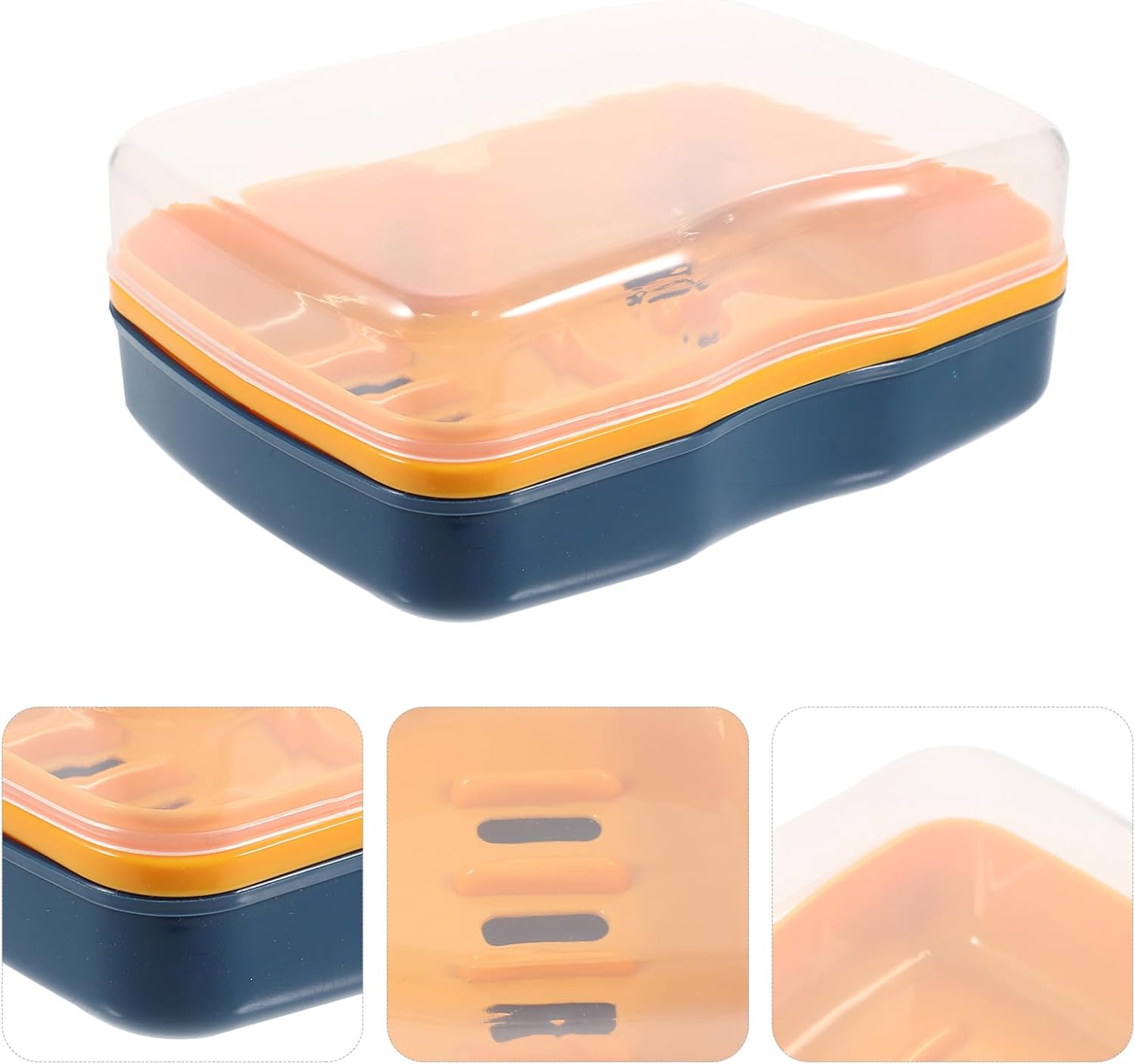 CANIGHT Large Capacity Soap Holder with Lid
