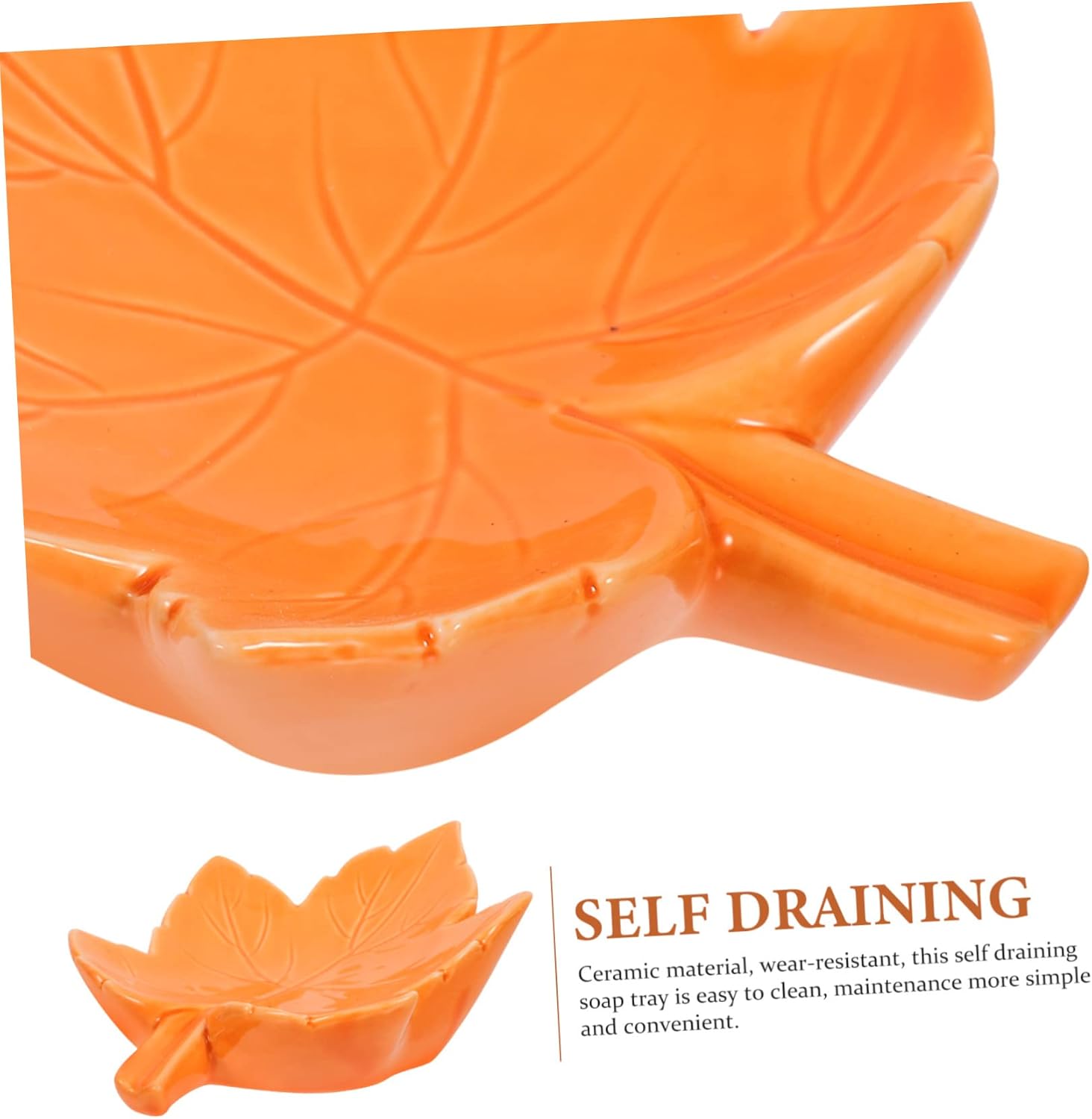 BESTYASH Ceramic Leaf Soap Holder