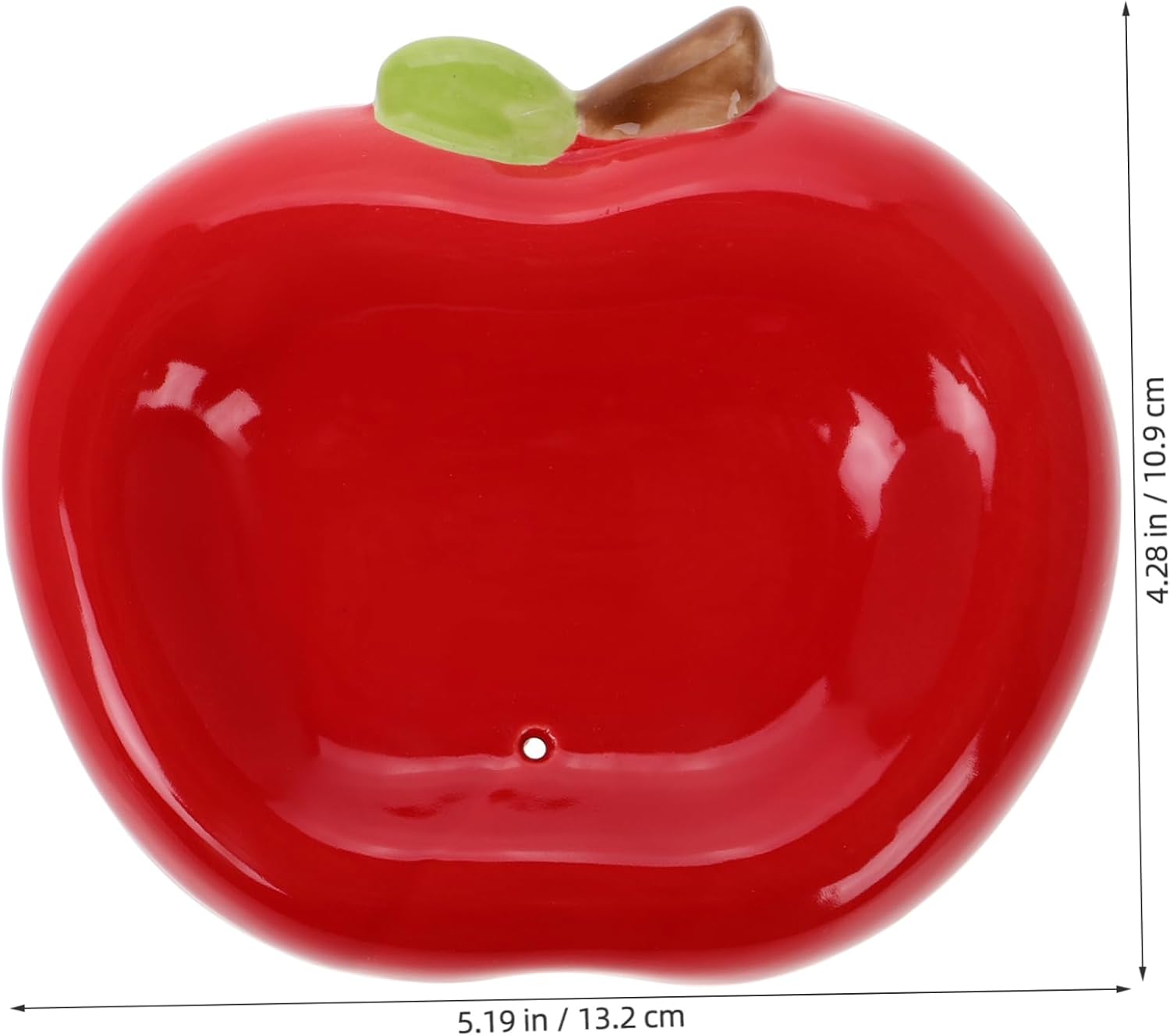 Cabilock Ceramic Apple Soap Holder with Drainage 1