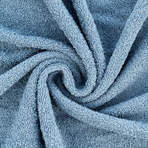CASA COPENHAGEN He She 6-Piece Towel Set - Dusty Blue Pink 1