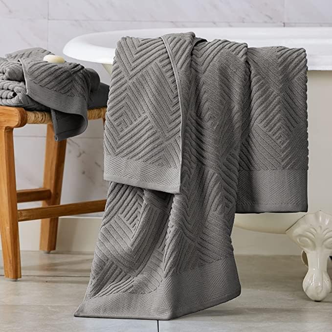 SIMPLI-MAGIC 4 Pack Cotton Bath Towels Set