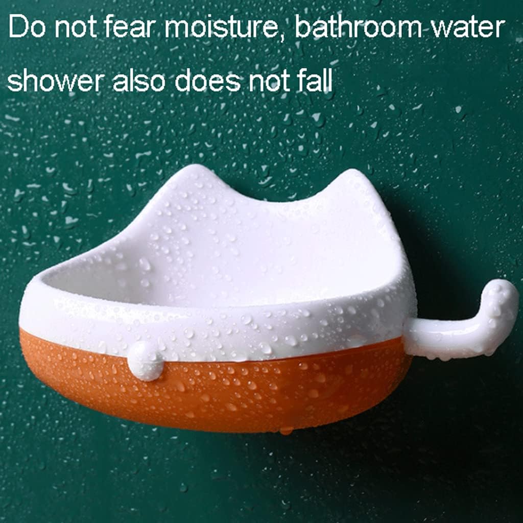 SUREK Simple Drainage Soap Dish Wall-Mounted Double Use