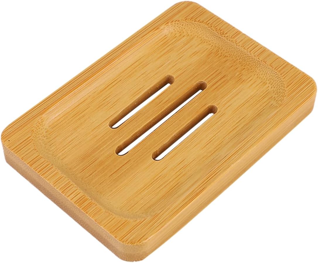 KONTONTY 1Pc Stylish Wooden Soap Holder for Kitchen Bathroom