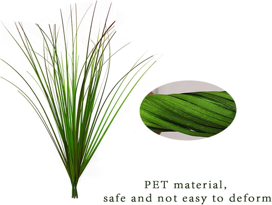 16 PCS Artificial Grass Outdoor Decor Set