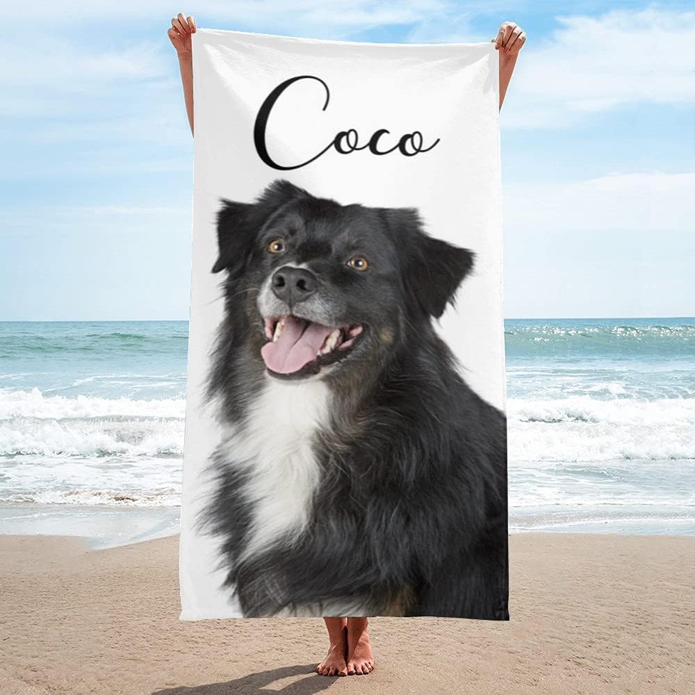 Shapoo Personalized Photo Beach Towel 30x60