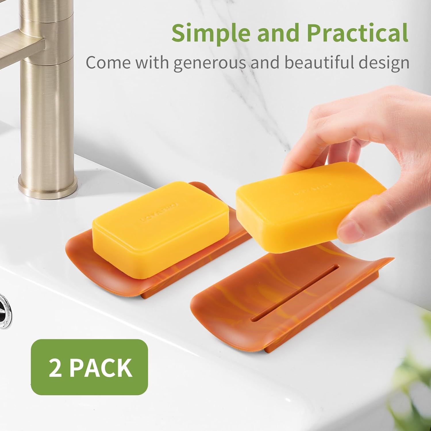 LOYATRO Silicone Bar Soap Holder for Shower
