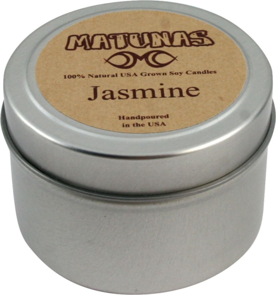 Matunas Jasmine Soy Candle 3oz Tin