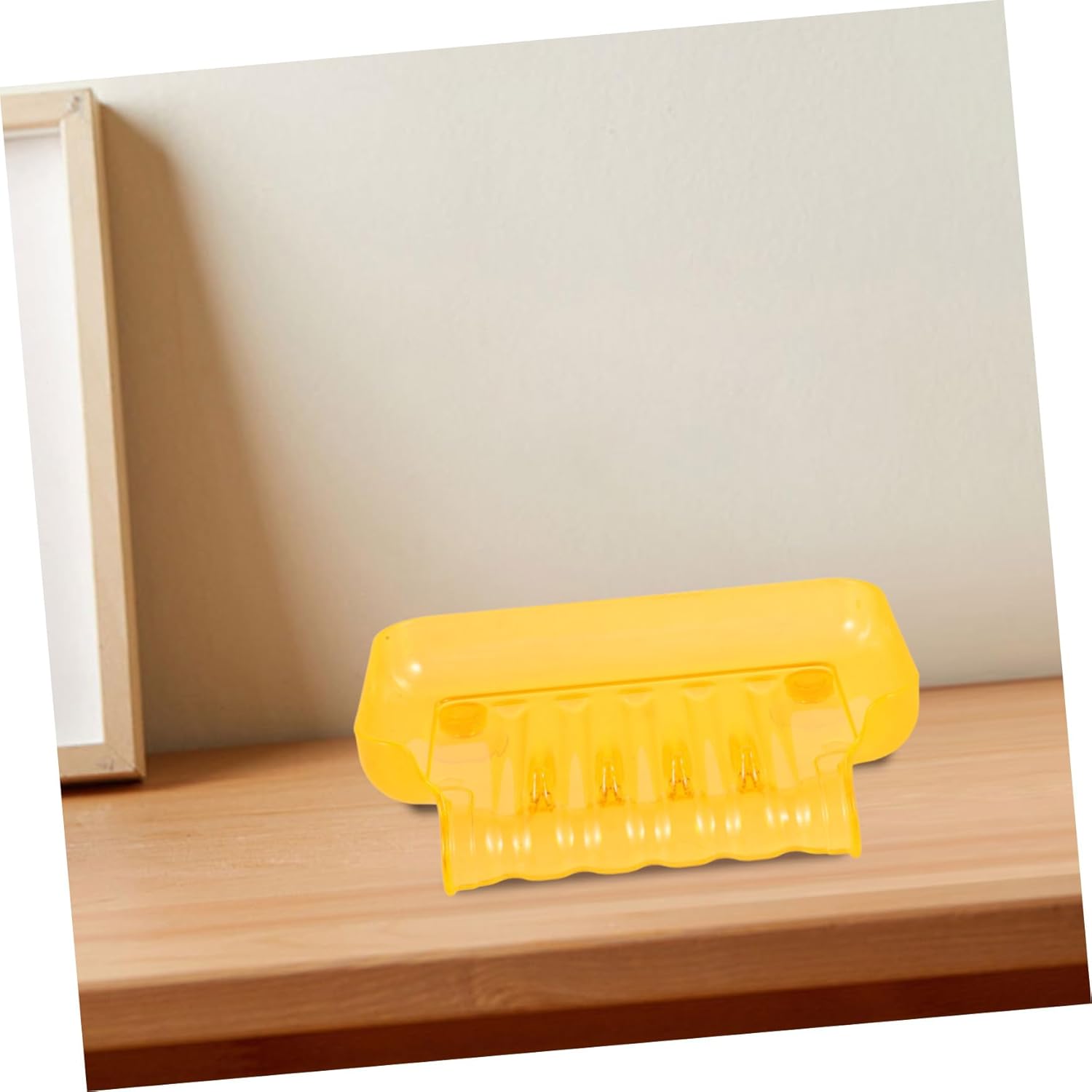 CANIGHT Orange Bathroom Soap Dish with Suction Cups