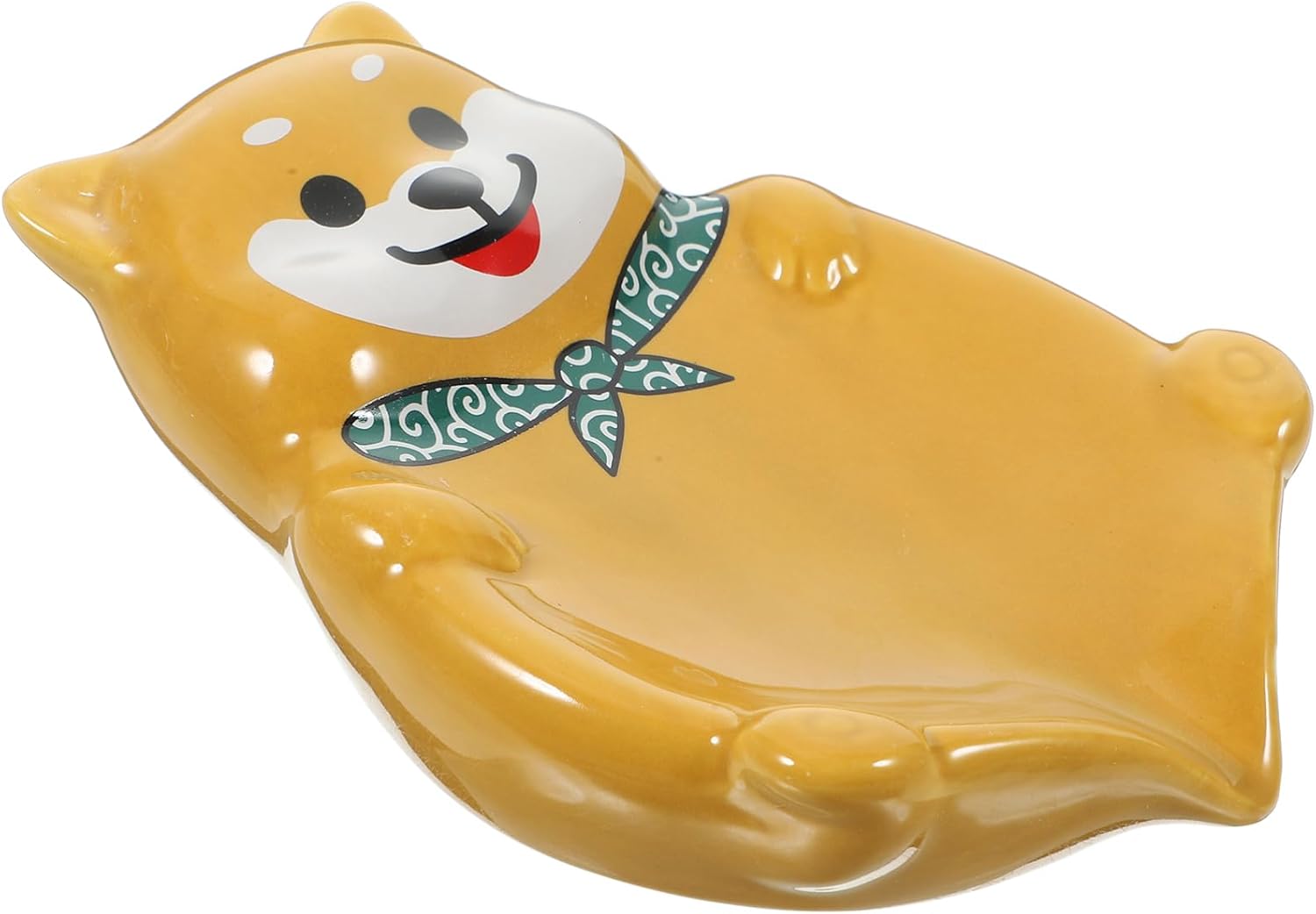 Cabilock Cute Dog Shape Ceramic Soap Holder