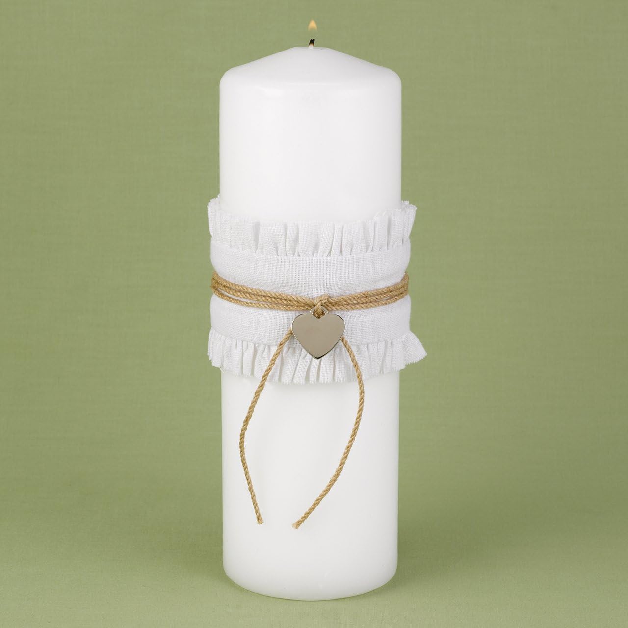 Rustic Romance Unity Pillar Candle 9-Inch