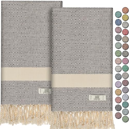 EPHESUS TOWELS - Luxury Turkish Hand Towels Set of 2