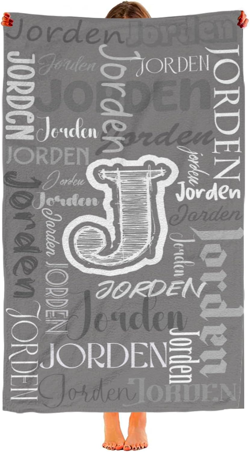 Custom Beach Towels with Names Personalized for Adults