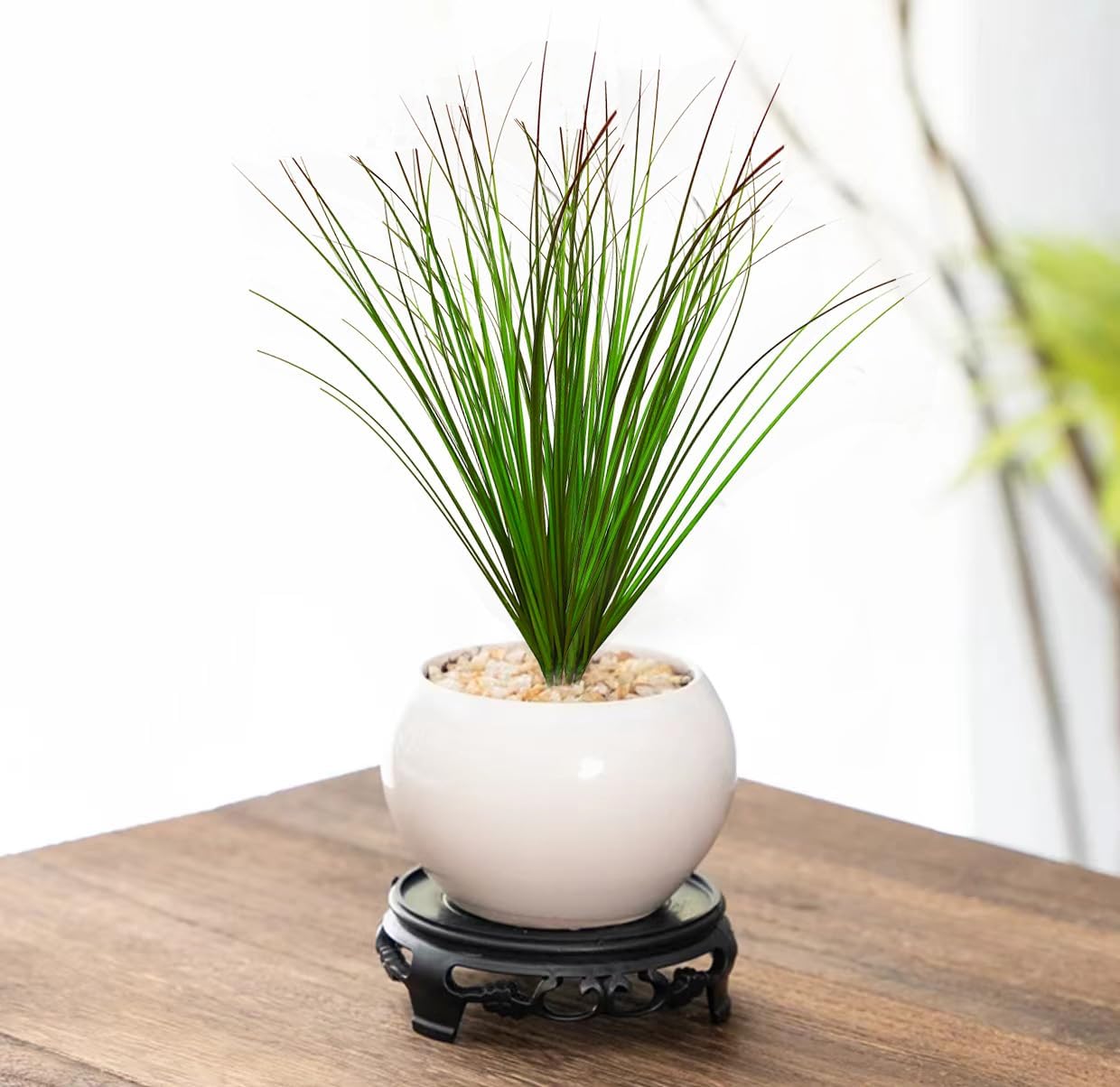 16 PCS Artificial Grass Outdoor Decor Set