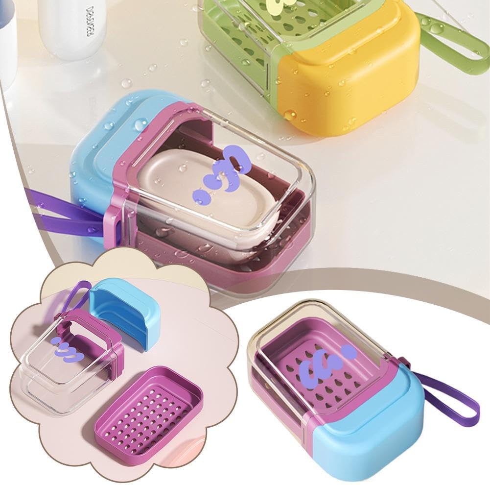 Lightweight Leakproof Travel Soap Case with Lid