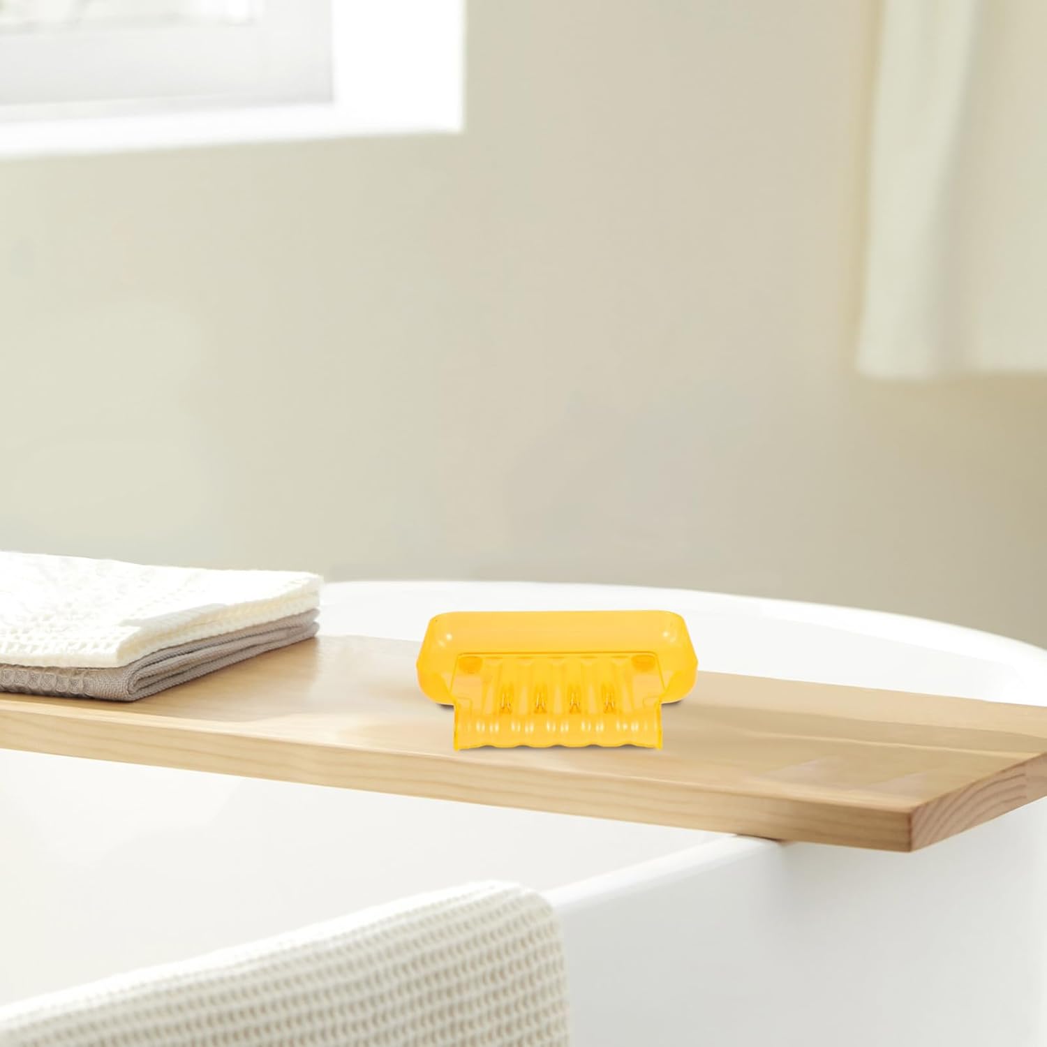 Bathroom Orange Soap Dish with Suction Cups