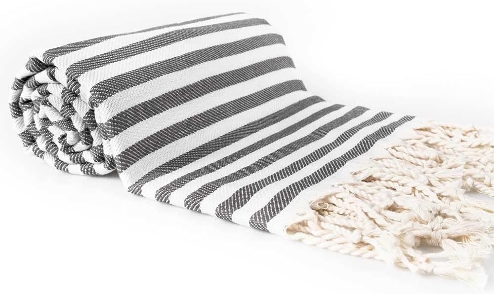 Hencely Striped Turkish Beach Towel 37x71 100 Cotton