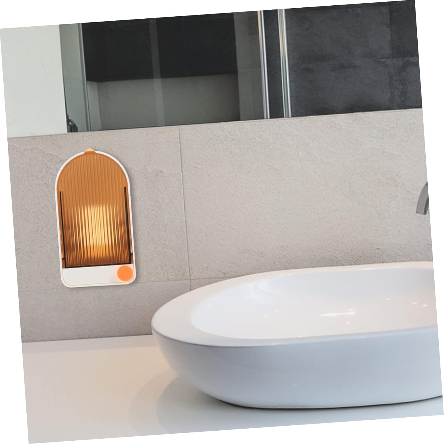 DRESSOOS Wall-Mounted Soap Dish Leakproof Pp Holder No Drill