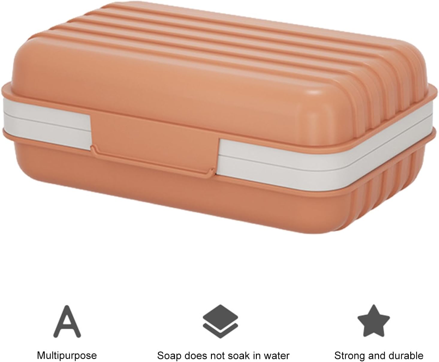 Grebest Easy-Clean Soap Tray Saver 4 Pack Portable Holder Box
