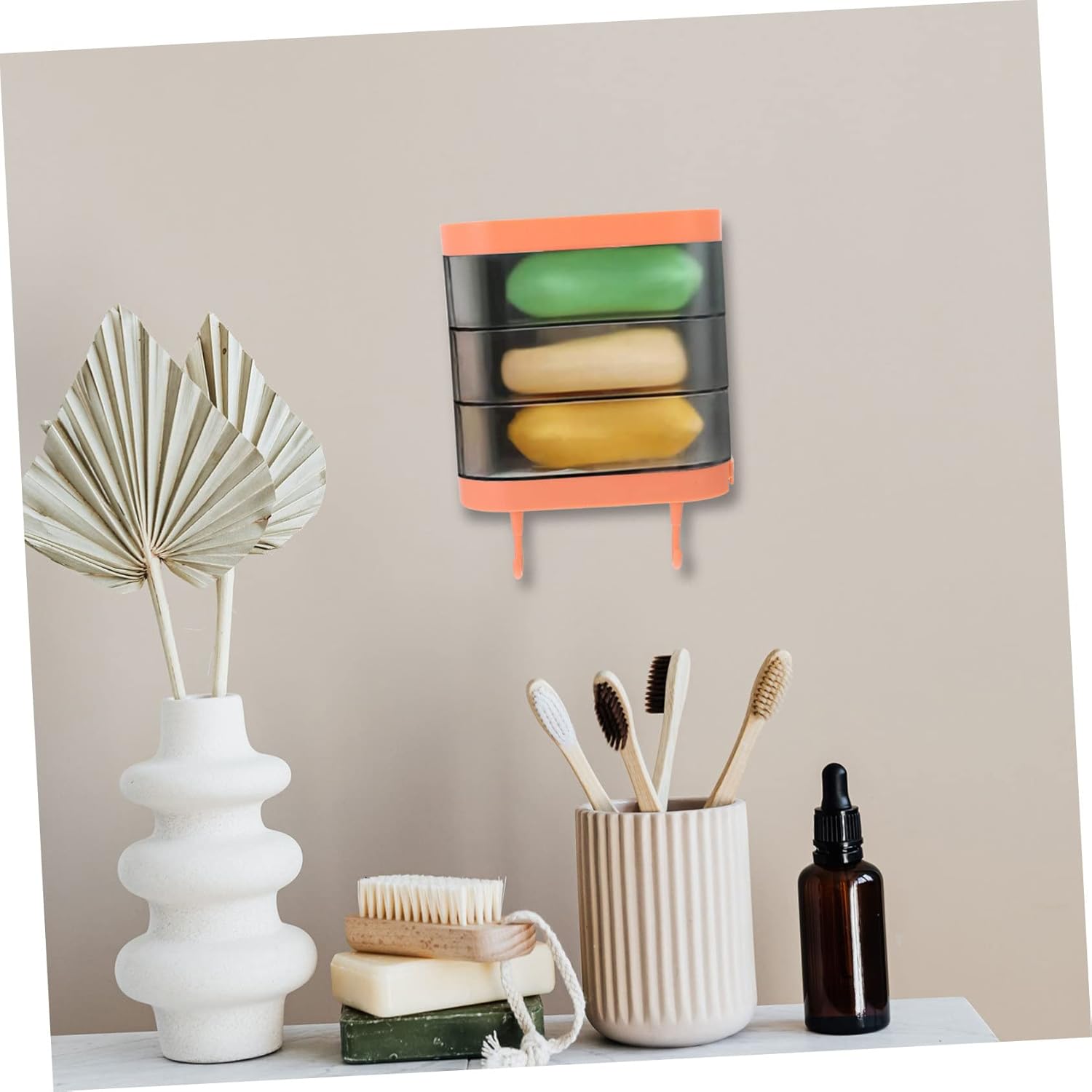 ABOOFAN Rotating Wall-Mounted Soap Dish