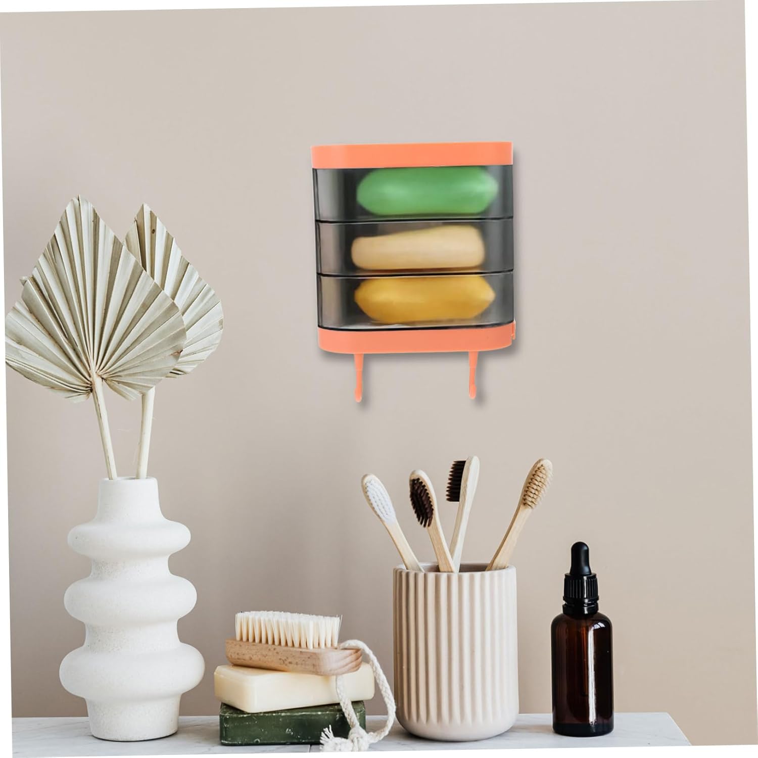 COOLHIYA Multi-Layered Rotatable Soap Holder