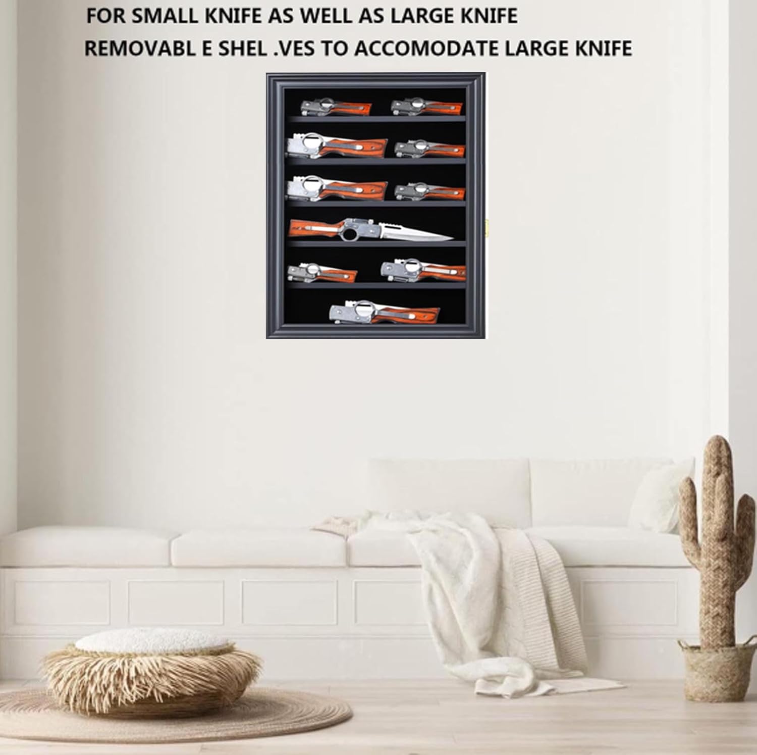 JIANGPAI Military Knife Shadow Box with UV Protection 1