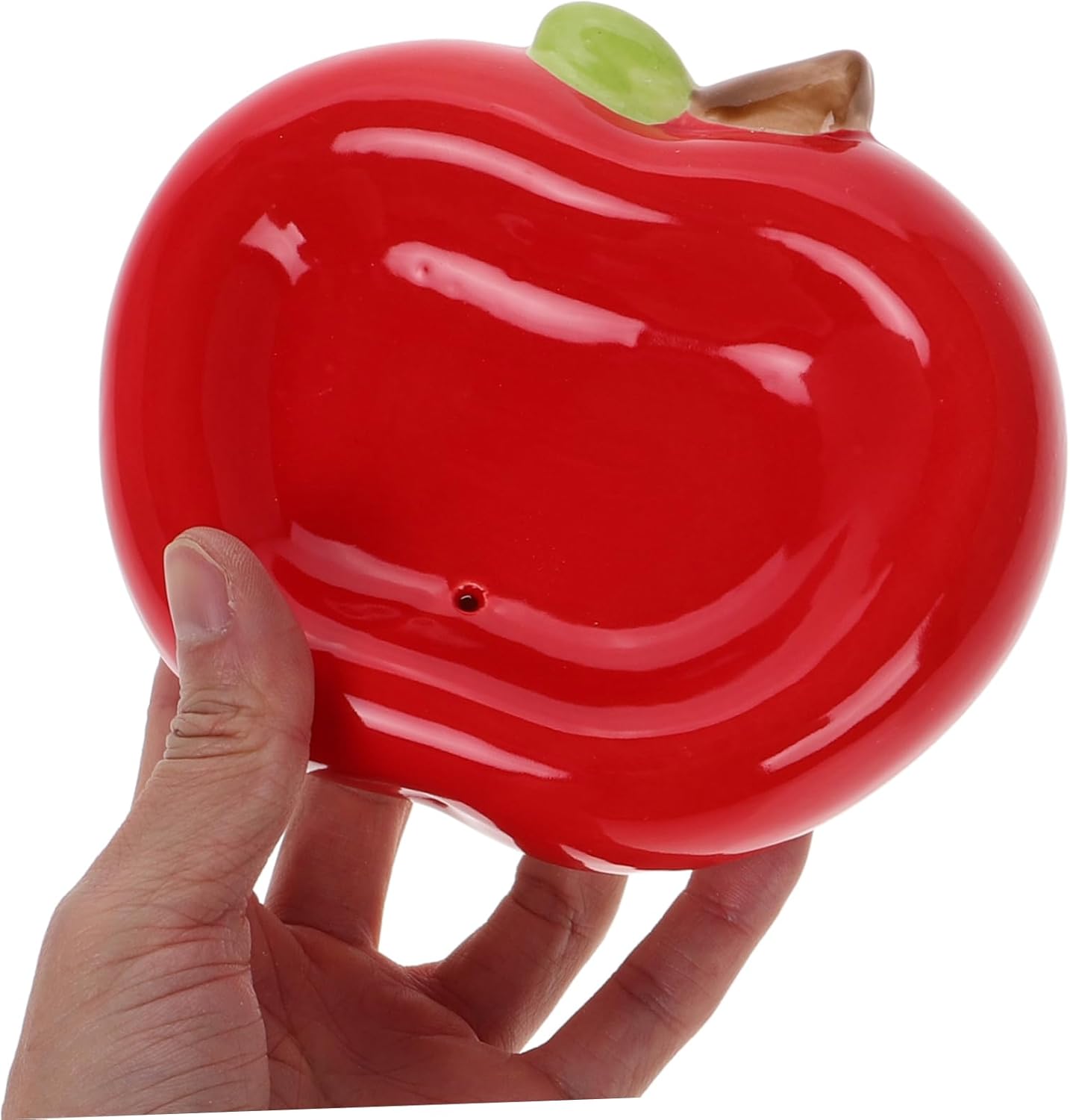 Apple Shaped Ceramic Soap Dish No Drilling Required