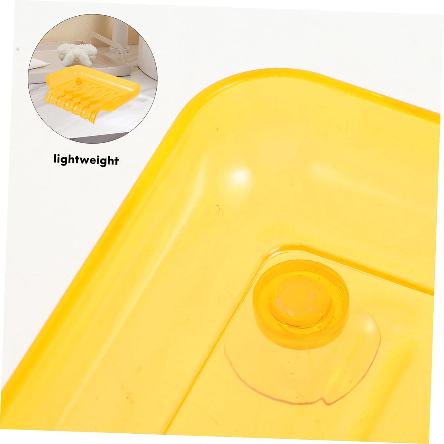 PRETYZOOM Waterfall Soap Dish Holder with Suction Cups