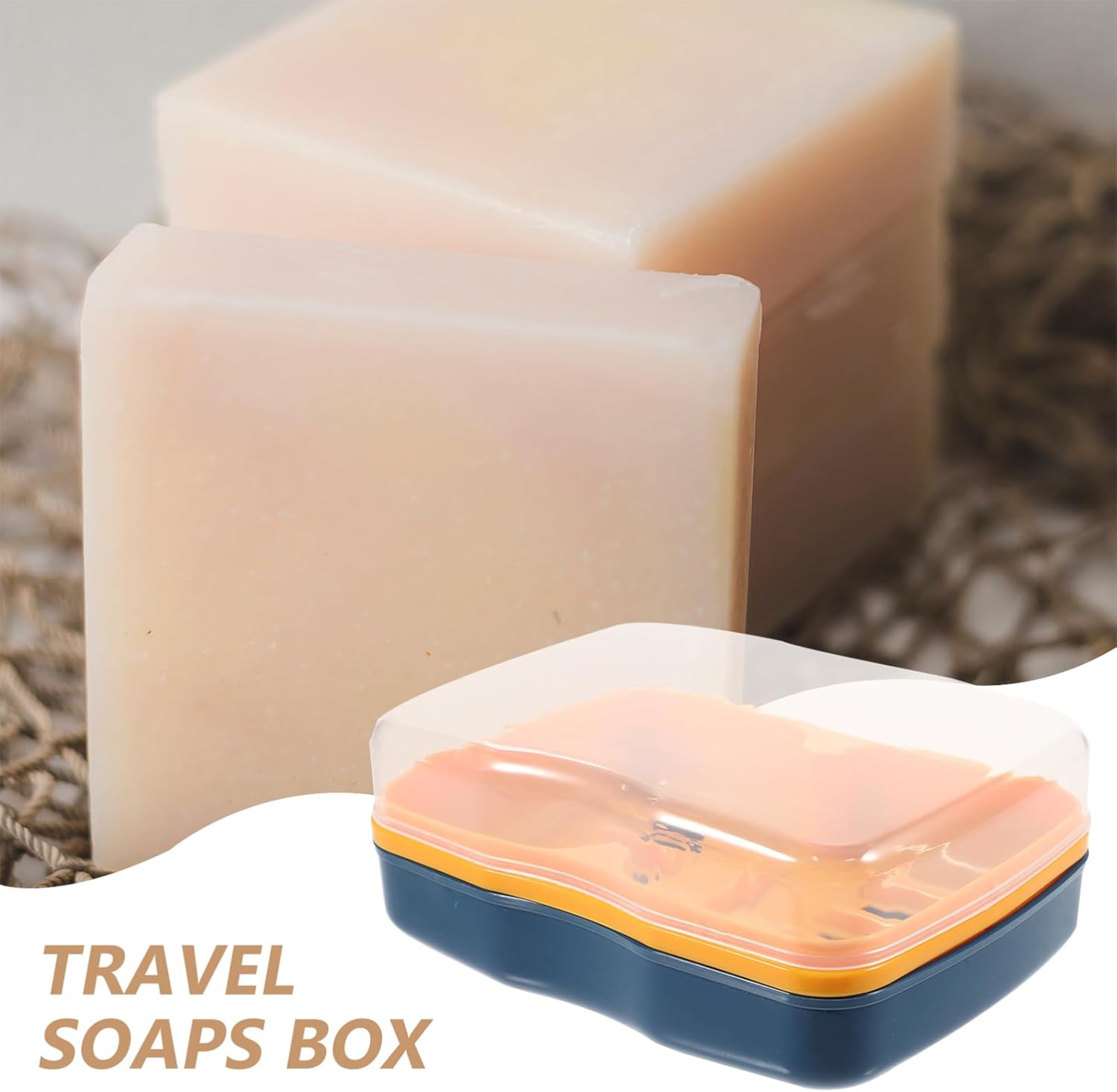 CANIGHT Large Capacity Soap Holder with Lid