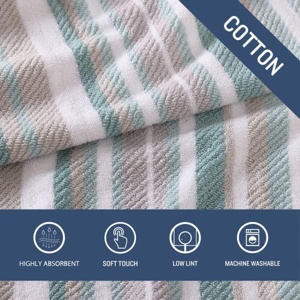 Tommy Bahama Bath Towel Set - 3-Piece Ocean Bay Blue