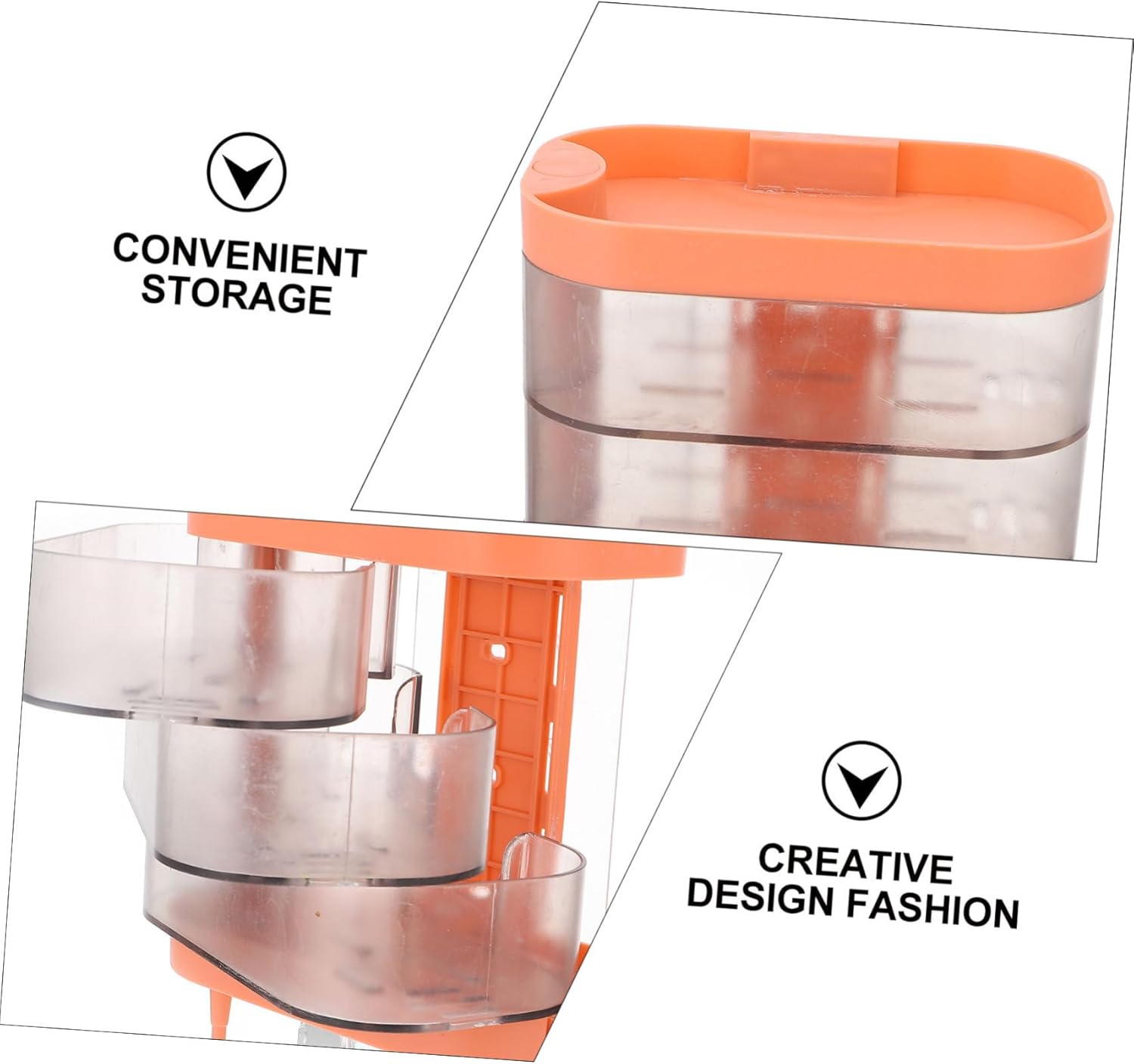 SOLUSTRE Rotating Plastic Soap Dish Wall Mount