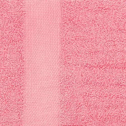 Simpli-Magic Cotton Bath Towel Set Pink 6 Count