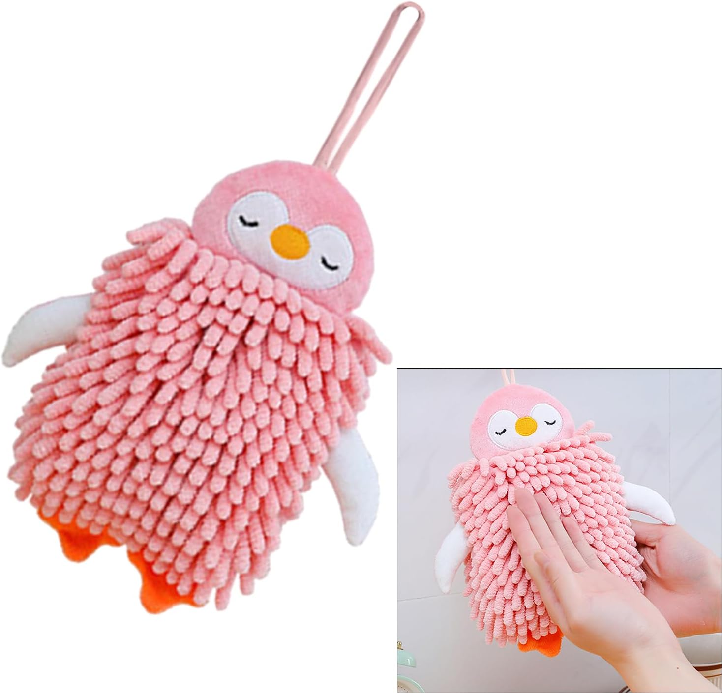 Microfiber Cartoon Hand Towel for Kitchen and Bathroom Use