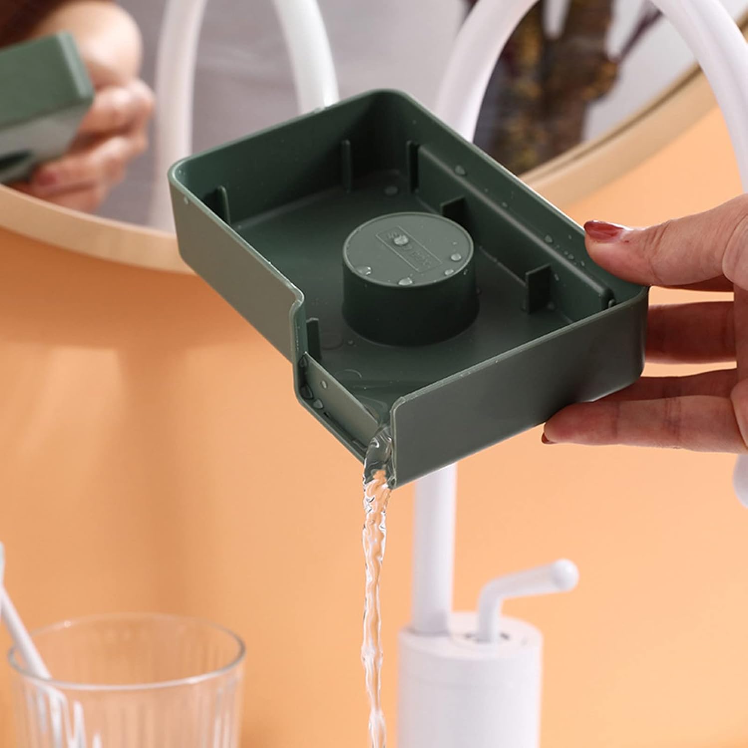 WYMRR Soap Dish with Double Drainage and Non-Slip Base