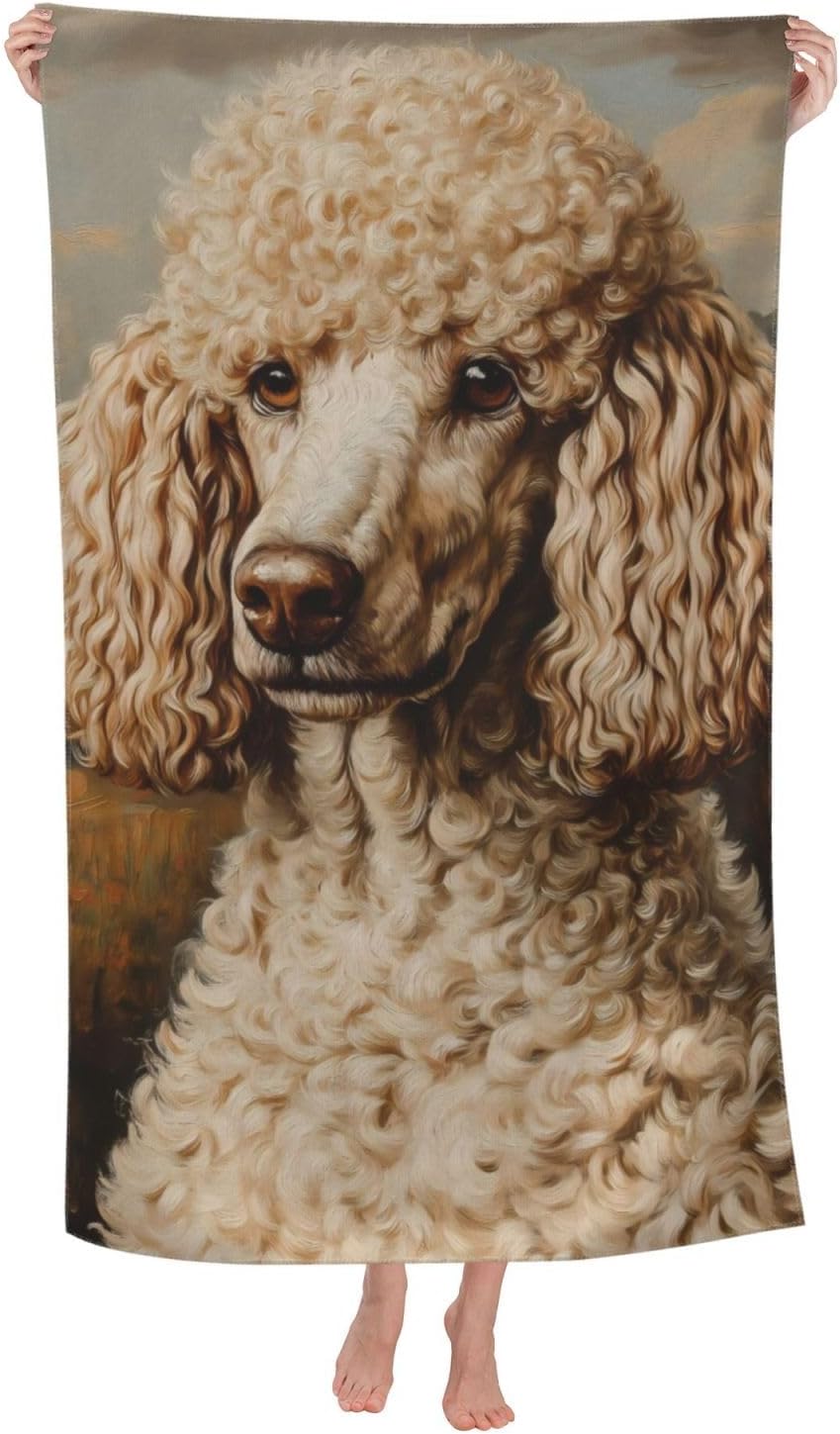 VANZEV Poodle Beach Towel 31x51in Microfiber