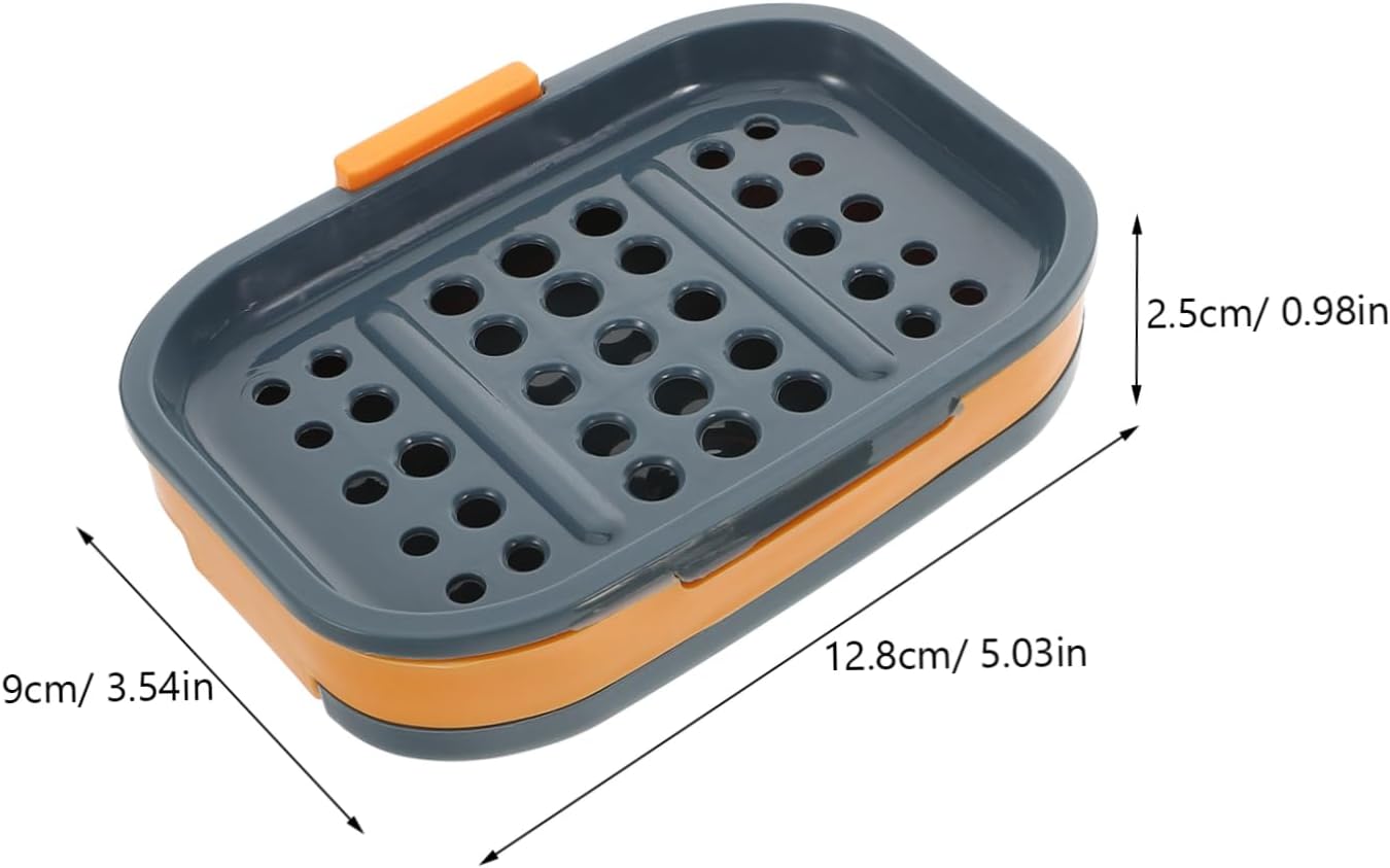 2Pcs Suction Cup Soap Dish for Bathroom Kitchen