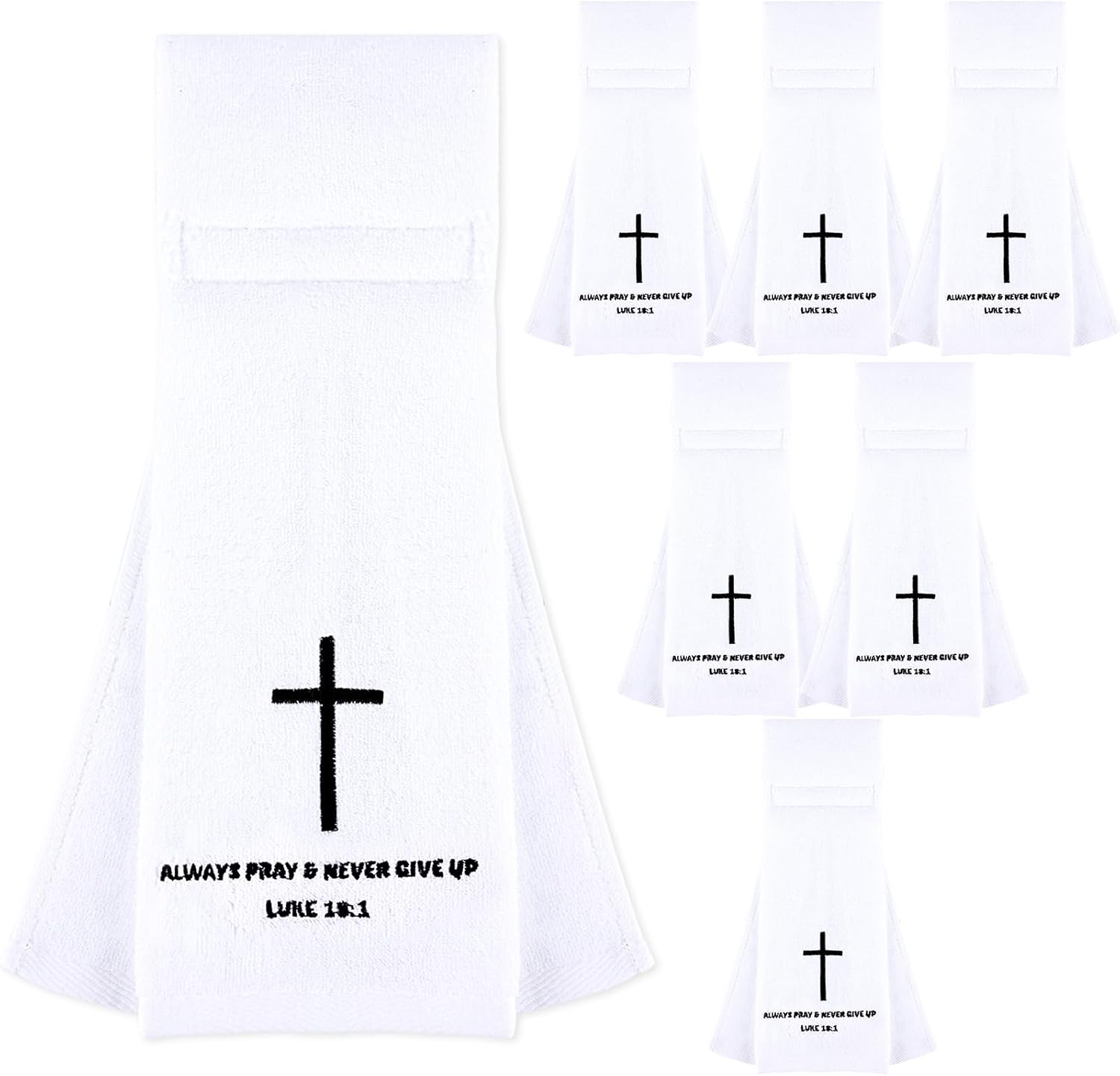 EYNDYN 6 Pcs Football Towel Set with Cross Design
