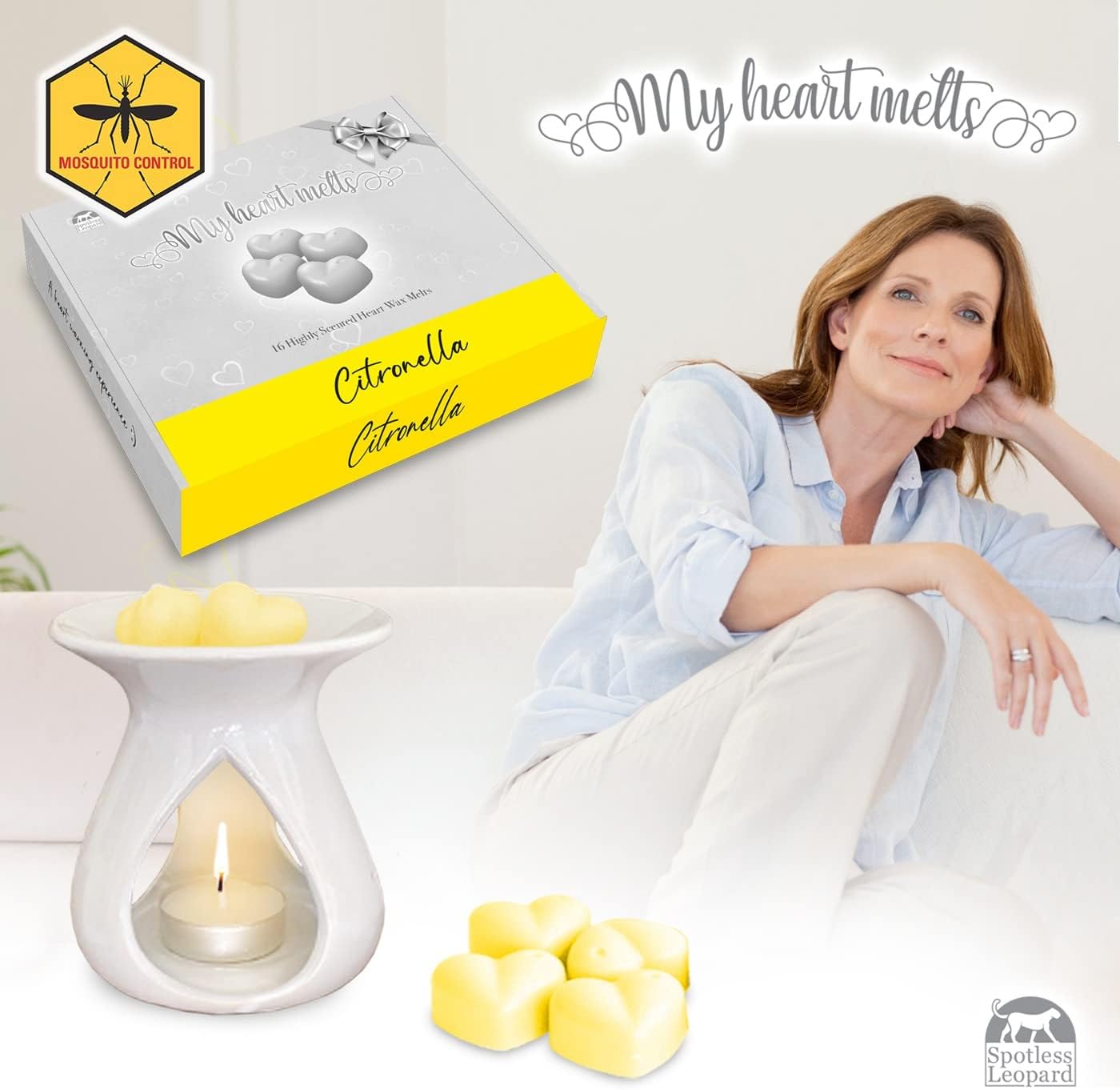 Spotless Leopard Citronella Wax Melts Candle Set