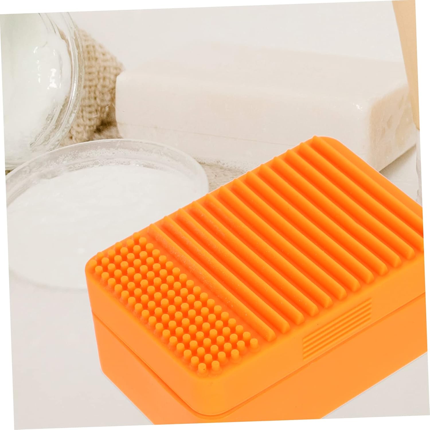 Holibanna Portable Silicone Soap Case Modern Anti-Slip Holder