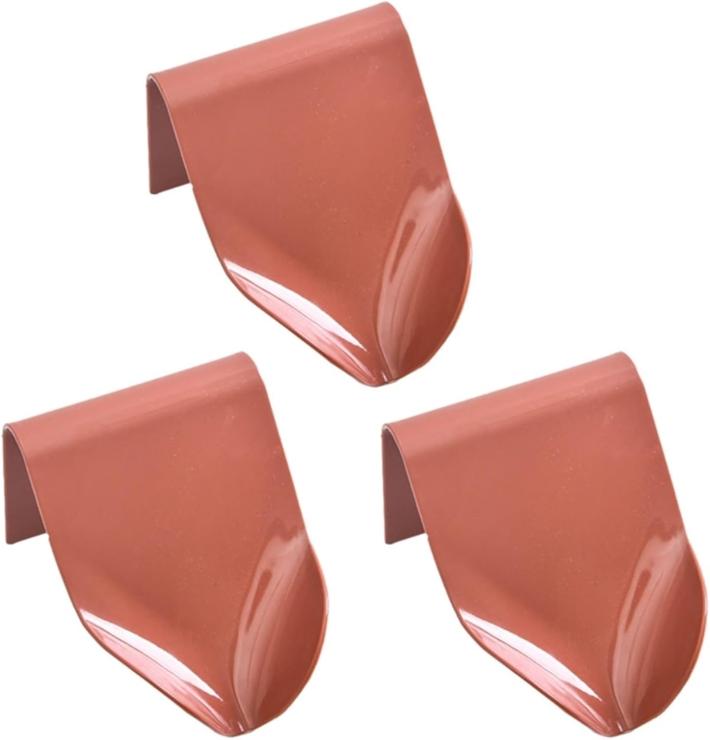 Valcla 3 Piece Soap Dish Set Red Bathroom Drain Rack