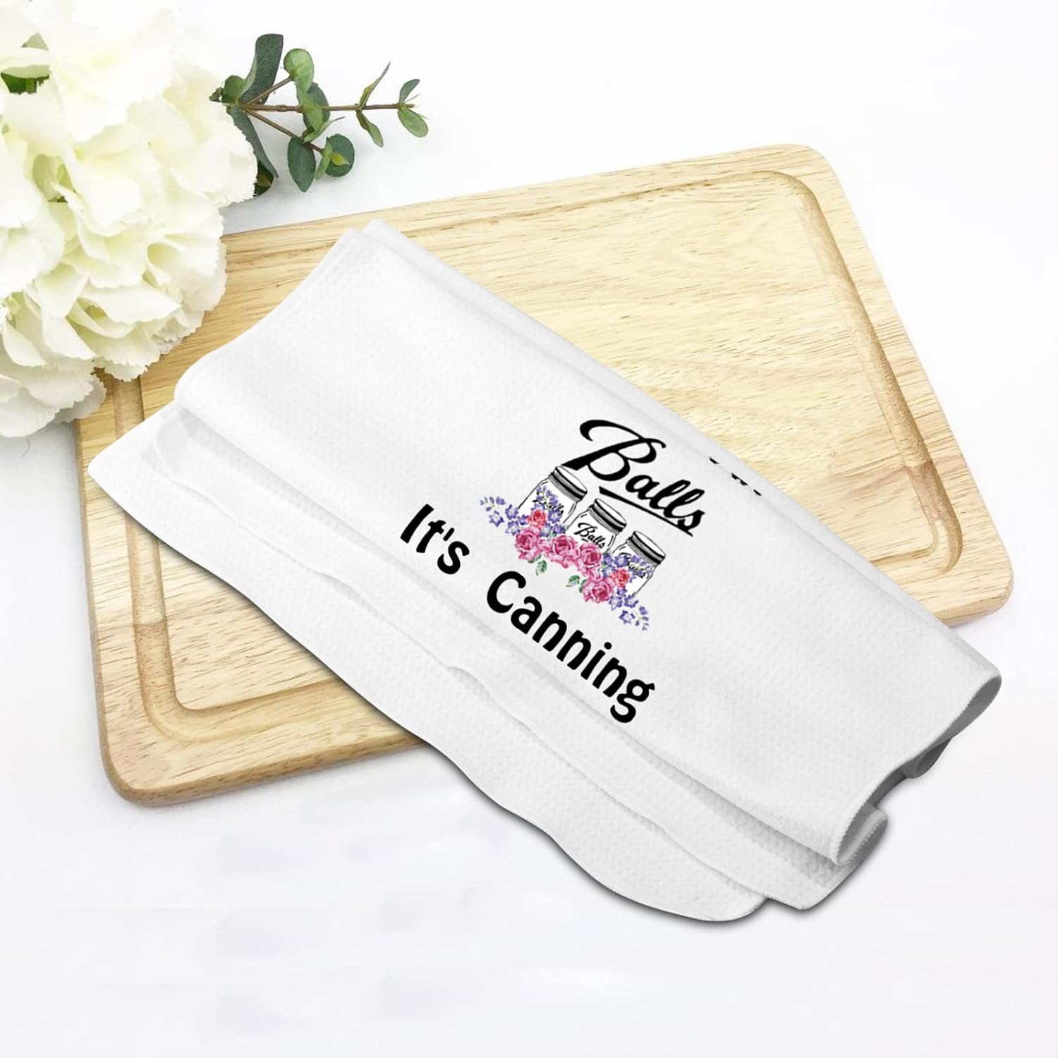 PXTIDY Funny Canning Season Kitchen Towel