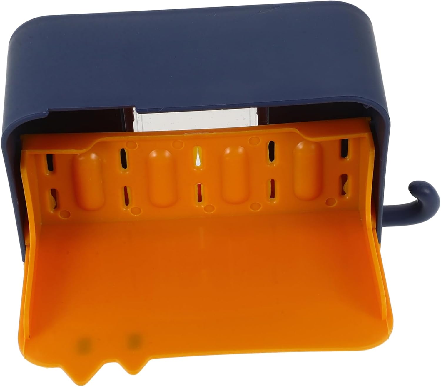 LIFKOME Wall Mounted Soap Dish with Lid Hook Holder