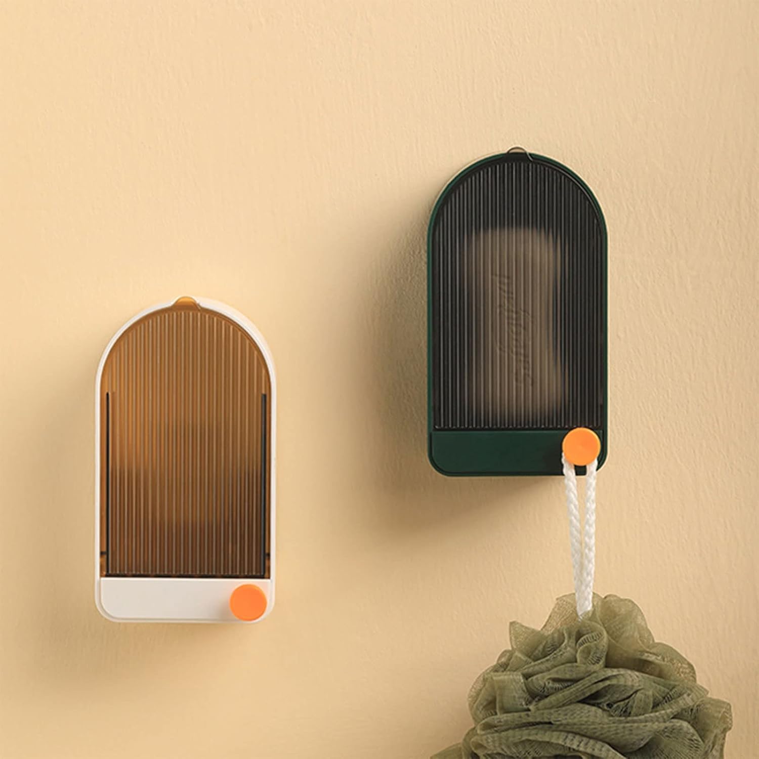 MOAIYU Wall Soap Holder with Drainage and Hook