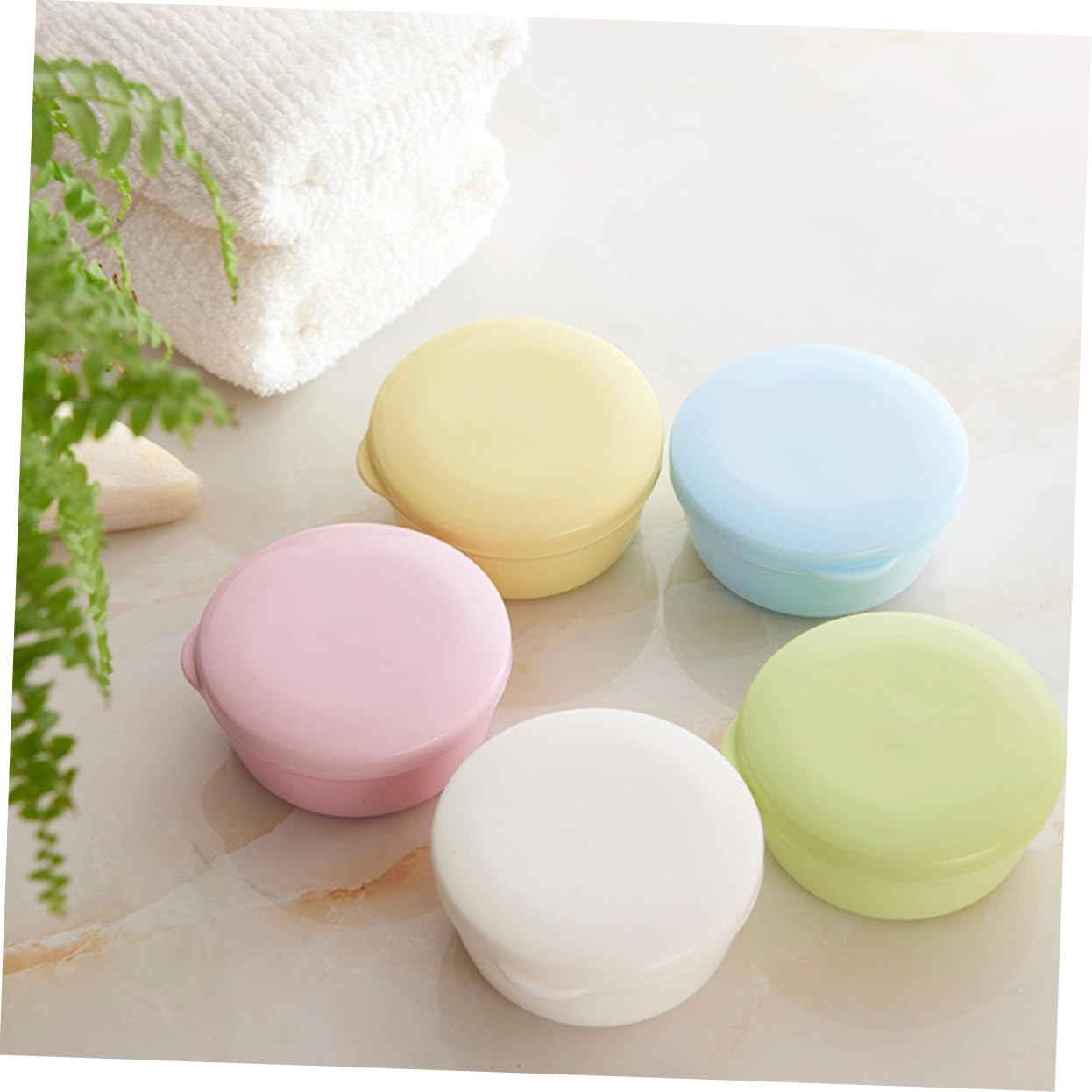 ABOOFAN 2-Piece Leakproof Soap Dish for Bathroom Travel