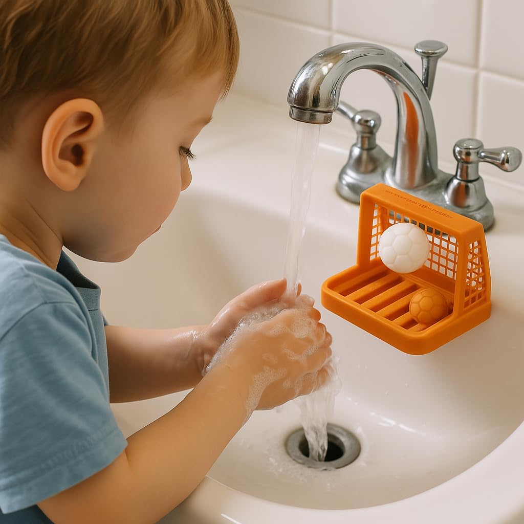 Goal Getter Soap Dish with Soccer Ball Design